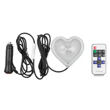 Load image into Gallery viewer, BRAND NEW UNIVERSAL LOVE HEART WHITE LED Neon Flash Light Car Window Glow Electric Remote Control Lamp