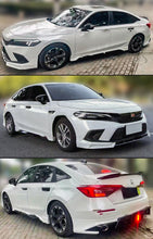 Load image into Gallery viewer, Brand New 2022-2025 Honda Civic Yofer Painted White Pearl Black 2 Tone Side Skirt Extension