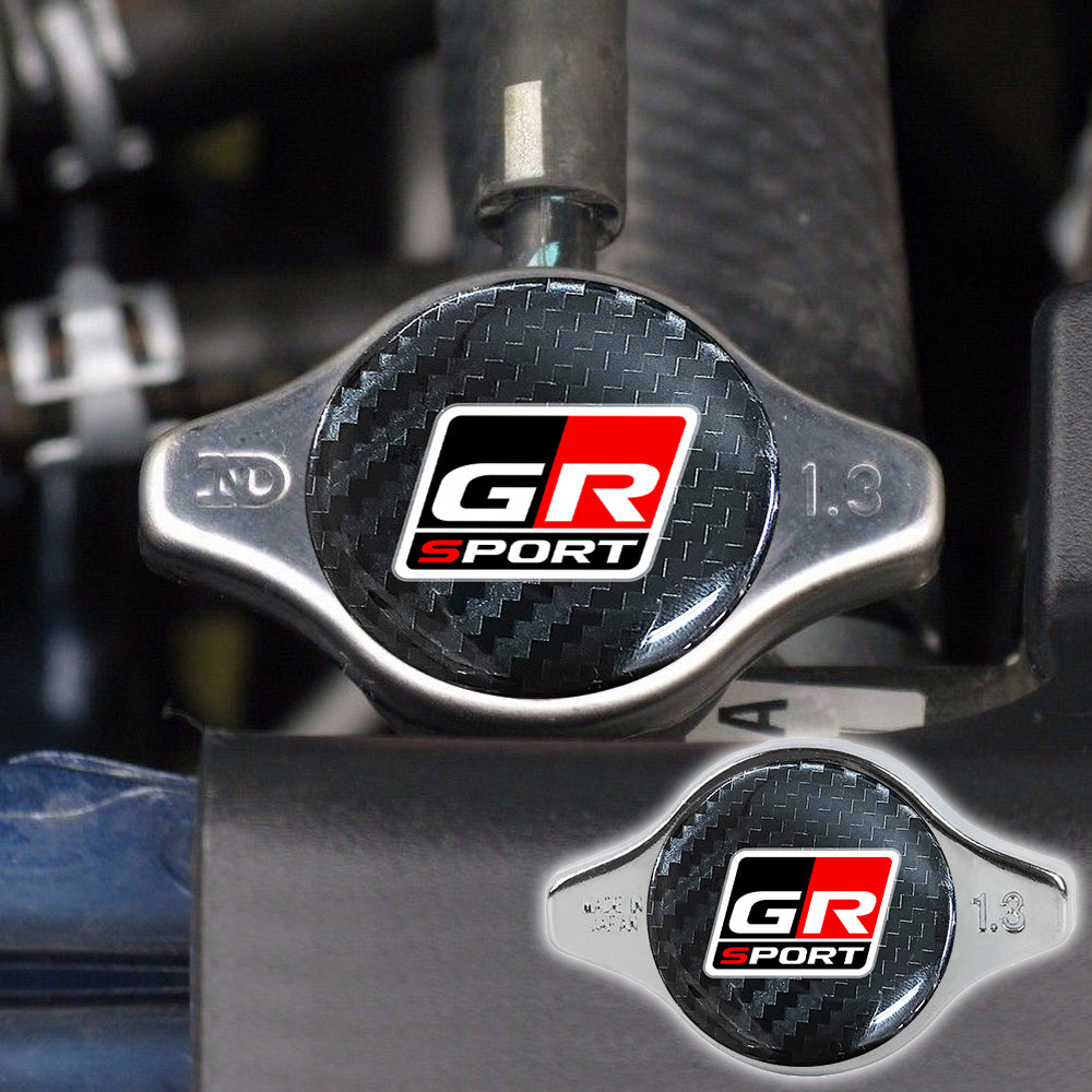 Brand New JDM 1.3bar 9mm GR SPORT Chrome Racing Cap High Pressure Radiator Cap For Universal