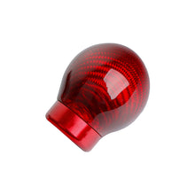 Load image into Gallery viewer, Brand New Universal Real Carbon Fiber Red Round Ball Manual Car Racing Gear Shift Knob Shifter M12 M10 M8