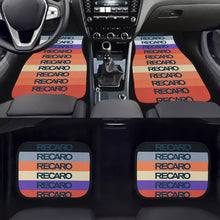 Load image into Gallery viewer, Brand New Universal 4PCS V5 RECARO RAINBOW STYLE Racing Fabric Car Floor Mats Interior Carpets