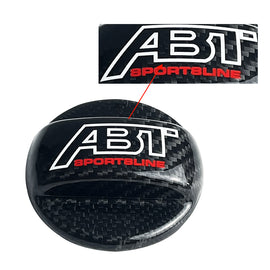 BRAND NEW UNIVERSAL ABT SPORTSLINE Real Carbon Fiber Gas Fuel Cap Cover For Audi