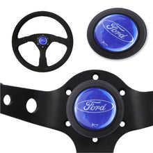 Load image into Gallery viewer, Brand New Universal Ford Car Horn Button Black Steering Wheel Center Cap