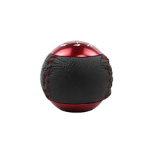 Load image into Gallery viewer, BRAND NEW JDM Mugen Leather 5 Speed Shift Knob Black / Red HONDA CRZ Type R Civic FA5 FG2 SI