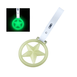 Brand New Round Star Glow In The Dark Green JDM TSURIKAWA Ring Subway Train Bus Handle White Strap Charm Drift