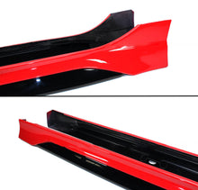 Load image into Gallery viewer, Brand New 2022-2024 Honda Civic Yofer Painted Rallye Red Black 2 Tone Side Skirt Extension