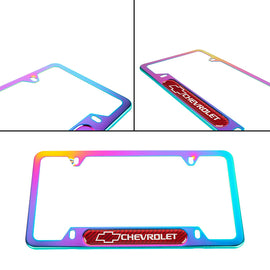 Brand New Universal 1PCS Chevrolet Neo Chrome Metal License Plate Frame