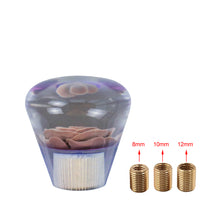 Load image into Gallery viewer, BRAND NEW JDM 50MM Universal Diamond Flower Brown Crystal Manual Gear Stick Shift Knob Shifter M8 M10 M12