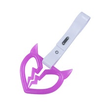 Load image into Gallery viewer, Brand New Devil Demon Broken Heart Purple Glow In The Dark JDM TSURIKAWA Ring Subway Train Bus Handle Strap Charm Drift