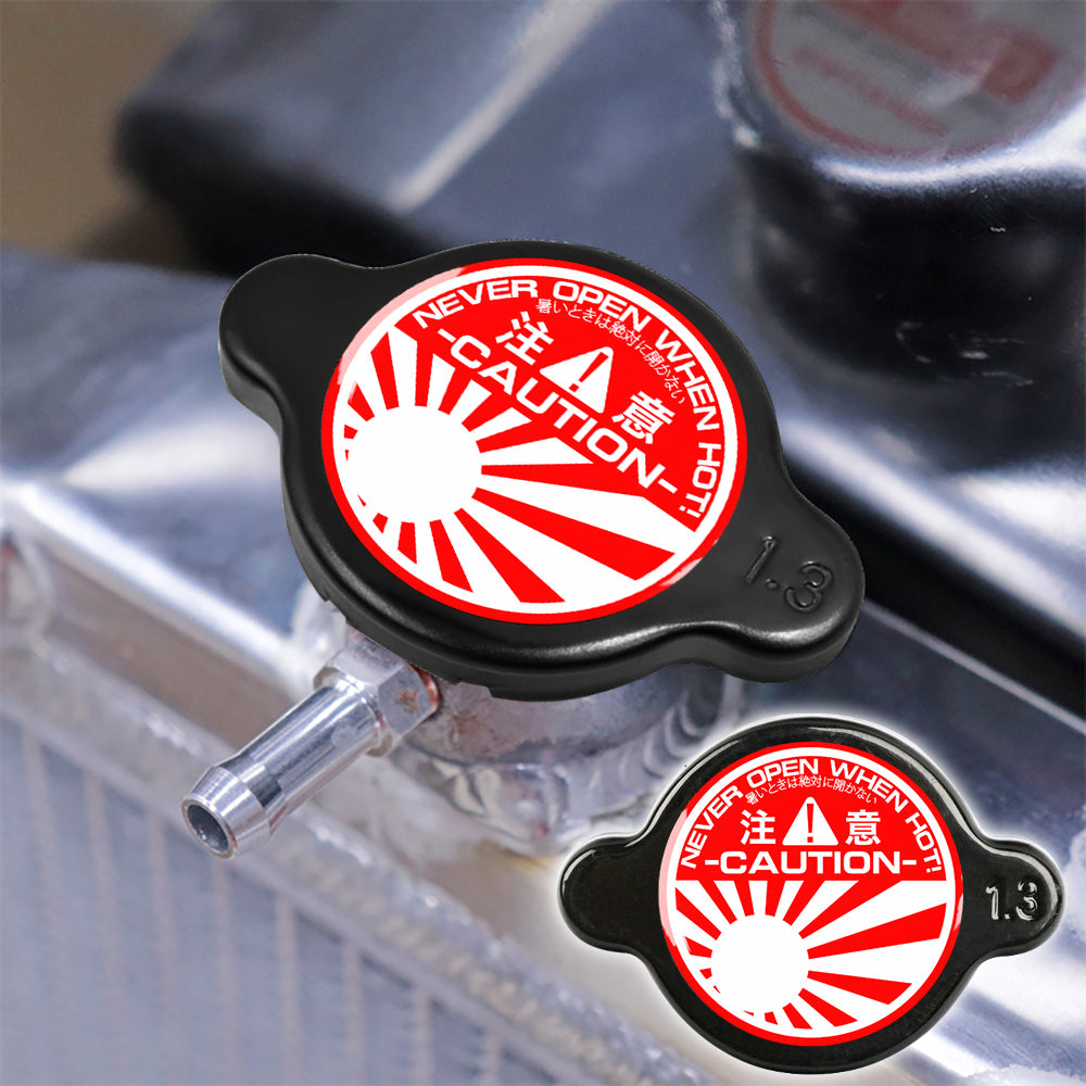 Brand New JDM 1.3bar 15mm JDM Raising Sun Racing Black Radiator Cap S Type Universal