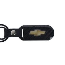 Load image into Gallery viewer, Brand New Universal 100% Real Carbon Fiber Keychain Key Ring For Chevrolet