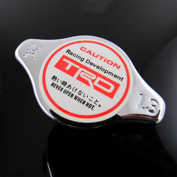 Brand New JDM 1.3bar 9mm TRD Chrome Racing Cap High Pressure Radiator Cap For Toyota