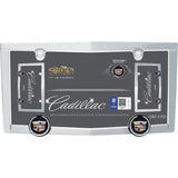 BRAND NEW Official Licensed Product Cruiser Accessories License Plate Frame Cadillac Logo Chrome (10330) License Pate Frame