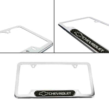 Load image into Gallery viewer, Brand New Universal 1PCS Chevrolet Chrome Metal License Plate Frame