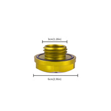 Load image into Gallery viewer, Brand New Jdm Gold Engine Oil Cap With Real Carbon Fiber Mugen Sticker Emblem For Honda / Acura