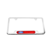 Load image into Gallery viewer, Brand New Universal 1PCS Ford Racing Chrome Metal License Plate Frame