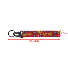 Load image into Gallery viewer, BRAND New JDM Pokemon Red Racing Keychain Metal key Ring Hook Strap Lanyard Universal