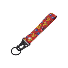 Load image into Gallery viewer, BRAND New JDM Pokemon Red Racing Keychain Metal key Ring Hook Strap Lanyard Universal