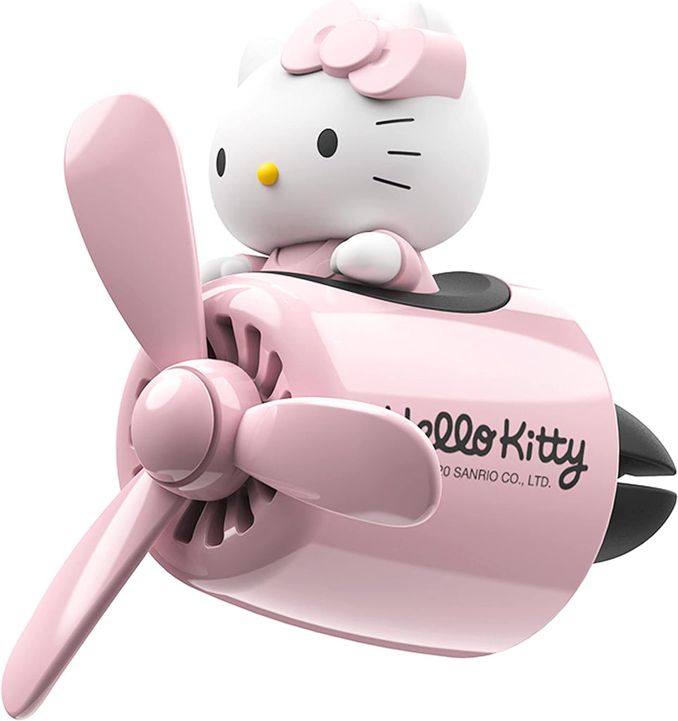 Brand New Hello Kitty Sanrio Car Air Freshener Aromatherapy Pilot Rotating Propeller Air Outlet Fragrance US