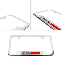 Load image into Gallery viewer, Brand New Universal 1PCS 5.0L COYOTE V8 Chrome Metal License Plate Frame