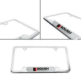 Brand New Universal 1PCS Roush Performance Chrome Metal License Plate Frame