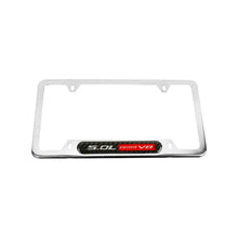 Load image into Gallery viewer, Brand New Universal 1PCS 5.0L COYOTE V8 Chrome Metal License Plate Frame