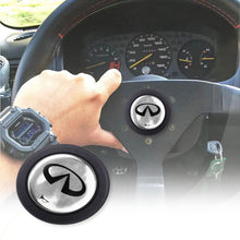 Load image into Gallery viewer, Brand New Universal Infiniti Car Horn Button Black Steering Wheel Center Cap