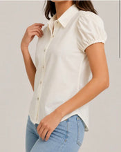Load image into Gallery viewer, 2026 New Women Vintage Plaid Shirt Short Sleeve Puff Sleeve Top Fashion Versatile Casual Blouse Limited Stock Hot Must Have Daily Outfit