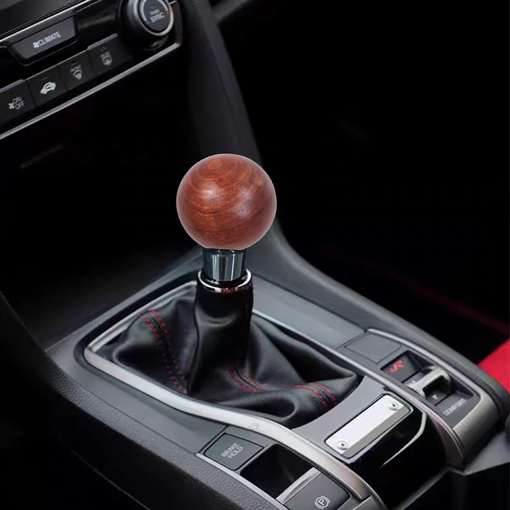 Brand New Universal JDM Real Wooden 54mm Round Ball SHIFT KNOB M8 M10 M12