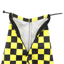 Load image into Gallery viewer, Brand New Universal Checkered Yellow Black Stitch Fabric Gear Manual Shifter Shift Knob Boot