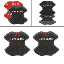 Load image into Gallery viewer, BRAND NEW UNIVERSAL 2PCS LEXUS REAL CARBON FIBER ANTI-SCRATCH DOOR HANDLE PROTECTOR