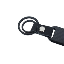 Load image into Gallery viewer, Brand New Universal 100% Real Carbon Fiber Keychain Key Ring For Mitsubishi