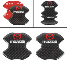 Load image into Gallery viewer, BRAND NEW UNIVERSAL 2PCS MAZDA REAL CARBON FIBER ANTI-SCRATCH DOOR HANDLE PROTECTOR