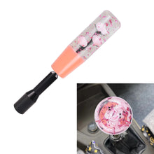 Load image into Gallery viewer, Brand New JDM Glitter Pink Rose Flowers Manuel Gear Stick Shift Knob M8 M10 M12 &amp; Black Shifter Extender Extension