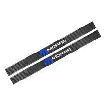 Load image into Gallery viewer, Brand New 4PCS Universal Mopar Real Carbon Fiber Black Car Door Scuff Sill Cover Panel Step Protector