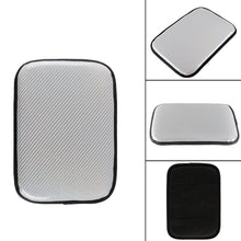 Load image into Gallery viewer, BRAND NEW UNIVERSAL CARBON FIBER SILVER Car Center Console Armrest Cushion Mat Pad Cover
