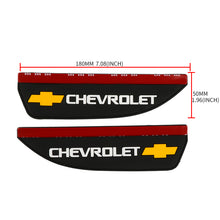 Load image into Gallery viewer, BRAND NEW 2PCS CHEVROLET Black Rubber Car Rear View Side Mirror Rain Board Eyebrow Guard Sun Visor