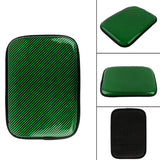 BRAND NEW UNIVERSAL CARBON FIBER GREEN Car Center Console Armrest Cushion Mat Pad Cover