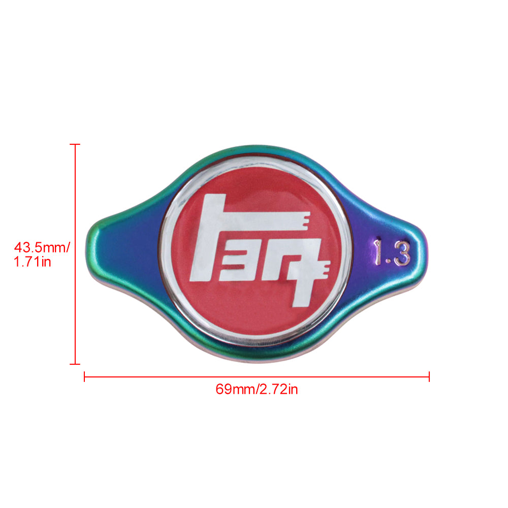 Brand New JDM 1.3bar 9mm TOYOTA TEQ Neo-Chrome Racing Cap High Pressure Radiator Cap For Toyota