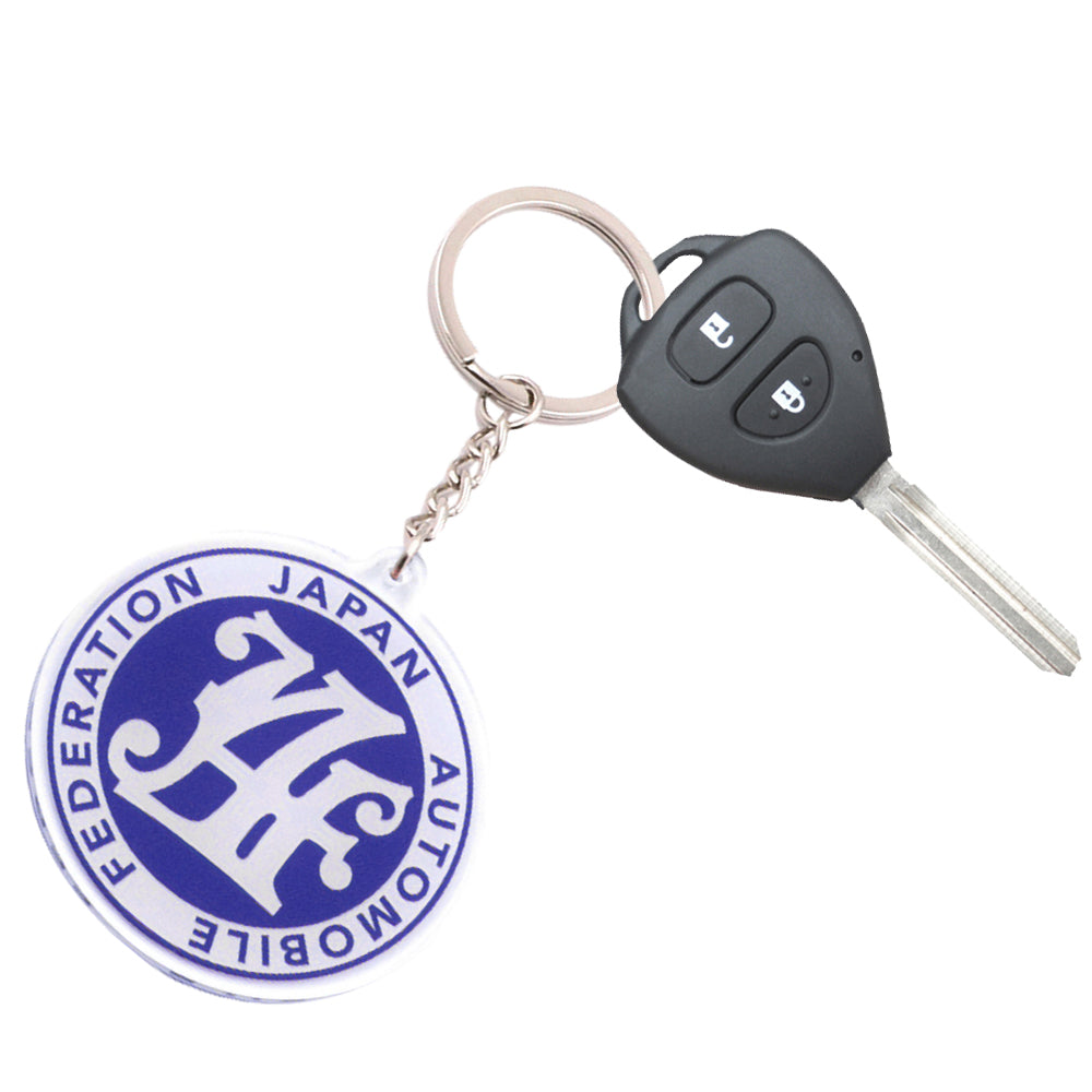 BRAND NEW BLUE JAF JAPAN AUTOMOBILE FEDERATION KEYCHAIN JDM Racing Car Styling Keychain Drift Key Phone Holder