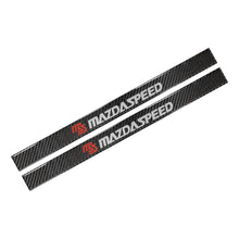 Load image into Gallery viewer, Brand New 4PCS Universal Mazdaspeed Real Carbon Fiber Black Car Door Scuff Sill Cover Panel Step Protector