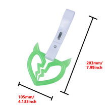 Load image into Gallery viewer, Brand New Devil Demon Broken Heart Green Glow In The Dark JDM TSURIKAWA Ring Subway Train Bus Handle Strap Charm Drift
