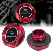 Load image into Gallery viewer, Brand New JDM Mazdaspeed Red Aluminum Engine Oil Fuel Filler Cap Billet For Mazda