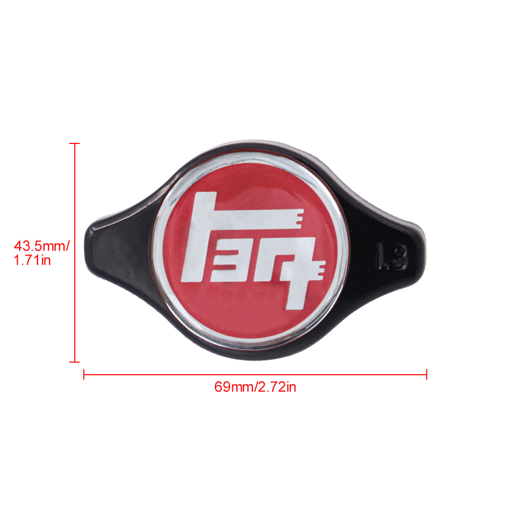 Brand New JDM 1.3bar 9mm TOYOTA TEQ Black Racing Cap High Pressure Radiator Cap For Toyota