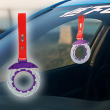 Load image into Gallery viewer, Brand New Brake Rotors Purple TSURIKAWA Ring Subway Train Bus Handle Red Strap Charm Drift