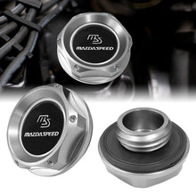 Load image into Gallery viewer, Brand New JDM Mazdaspeed Silver Aluminum Engine Oil Fuel Filler Cap Billet For Mazda