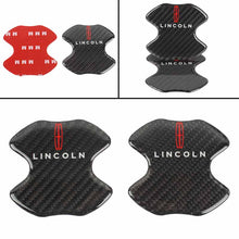 Load image into Gallery viewer, BRAND NEW UNIVERSAL 2PCS LINCOLN REAL CARBON FIBER ANTI-SCRATCH DOOR HANDLE PROTECTOR
