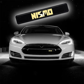 BRAND NEW 1PCS NISMO LED LIGHT CAR FRONT GRILLE BADGE ILLUMINATED DECAL STICKER