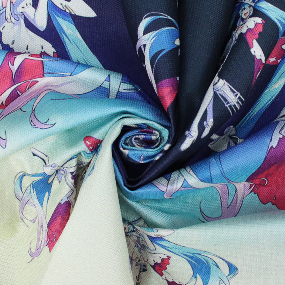Brand New Hatsune Miku Fabric Material SEAT Cover Cloth For Universal Interior