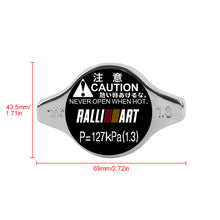 Load image into Gallery viewer, Brand New JDM 1.3bar 9mm Ralliart Racing Chrome Racing Cap High Pressure Radiator Cap For Mitsubishi